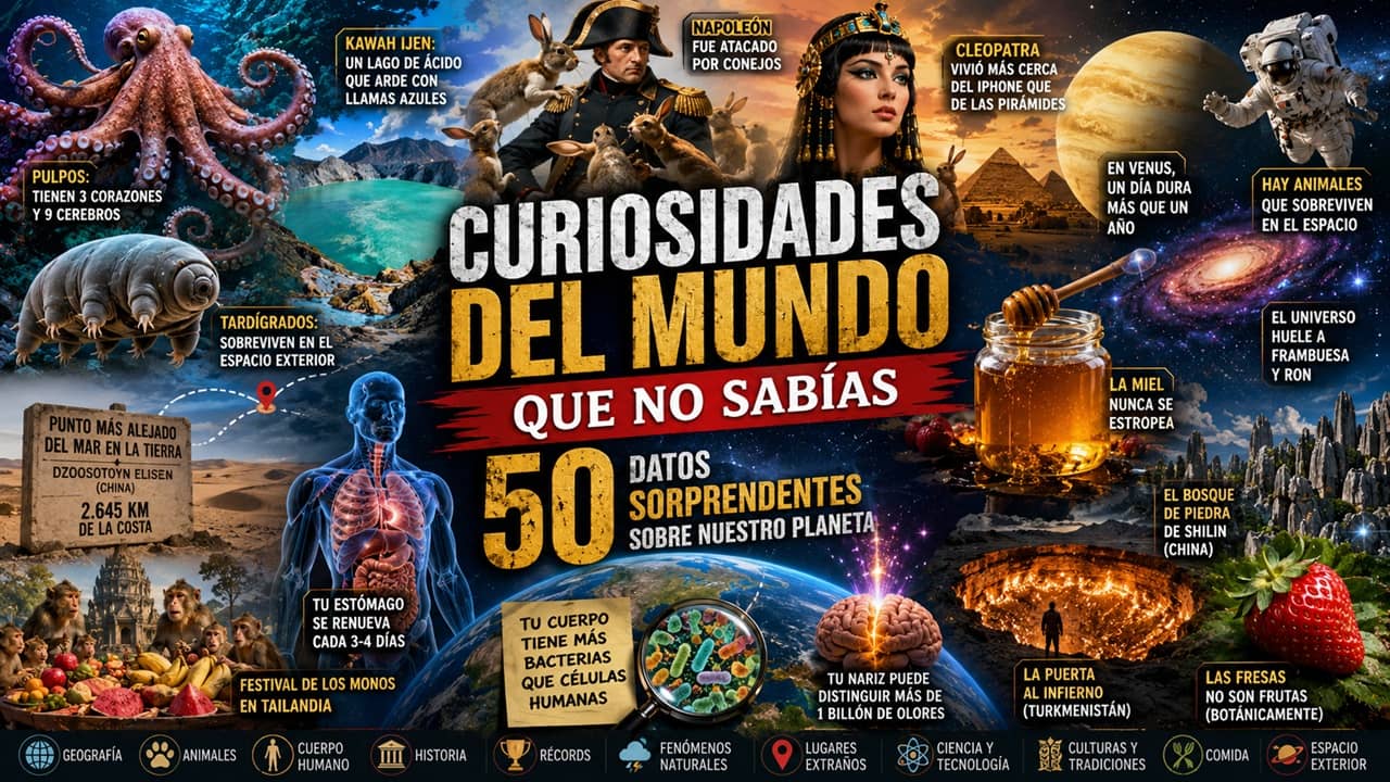 Curiosidades del mundo que no sabías